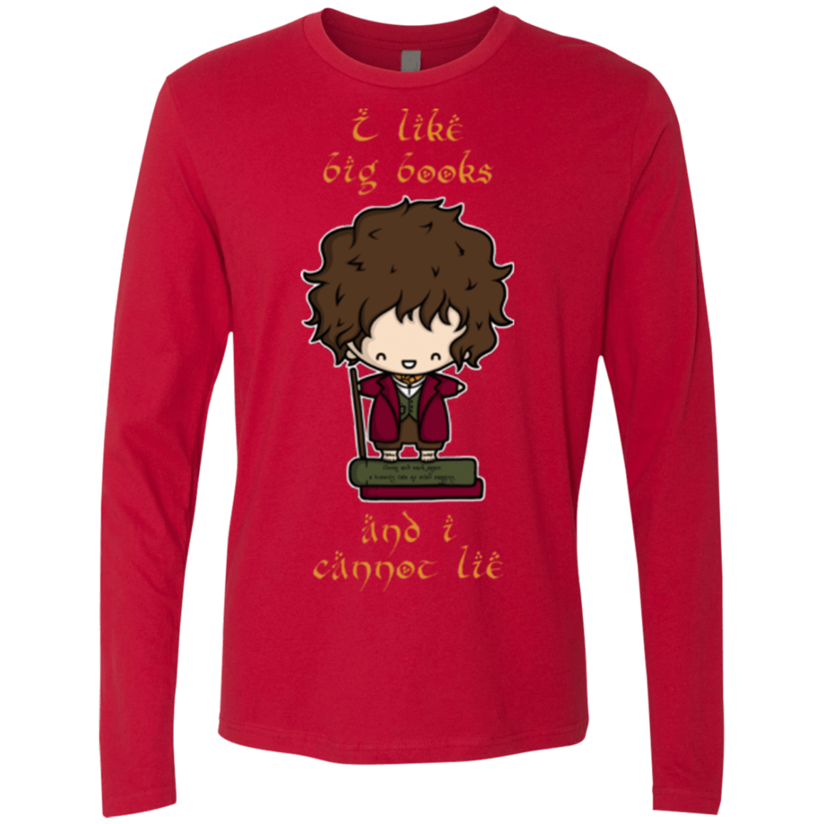 T-Shirts Red / Small I Like Big Books Men's Premium Long Sleeve