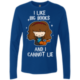 T-Shirts Royal / Small I Like Big Books Men's Premium Long Sleeve