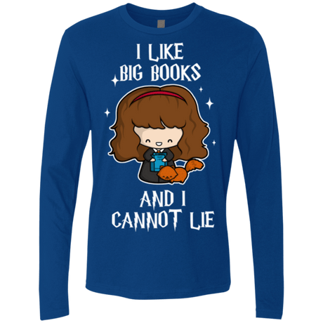 T-Shirts Royal / Small I Like Big Books Men's Premium Long Sleeve