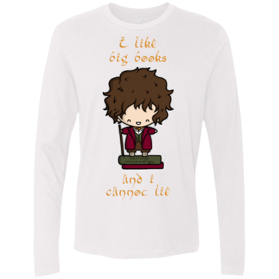 T-Shirts White / Small I Like Big Books Men's Premium Long Sleeve
