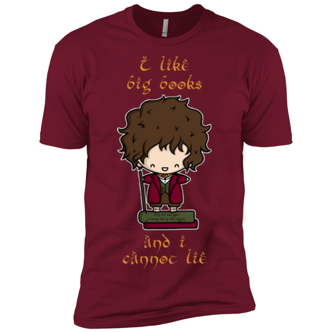 T-Shirts Cardinal / X-Small I Like Big Books Men's Premium T-Shirt