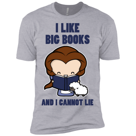 T-Shirts Heather Grey / X-Small I Like Big Books Men's Premium T-Shirt