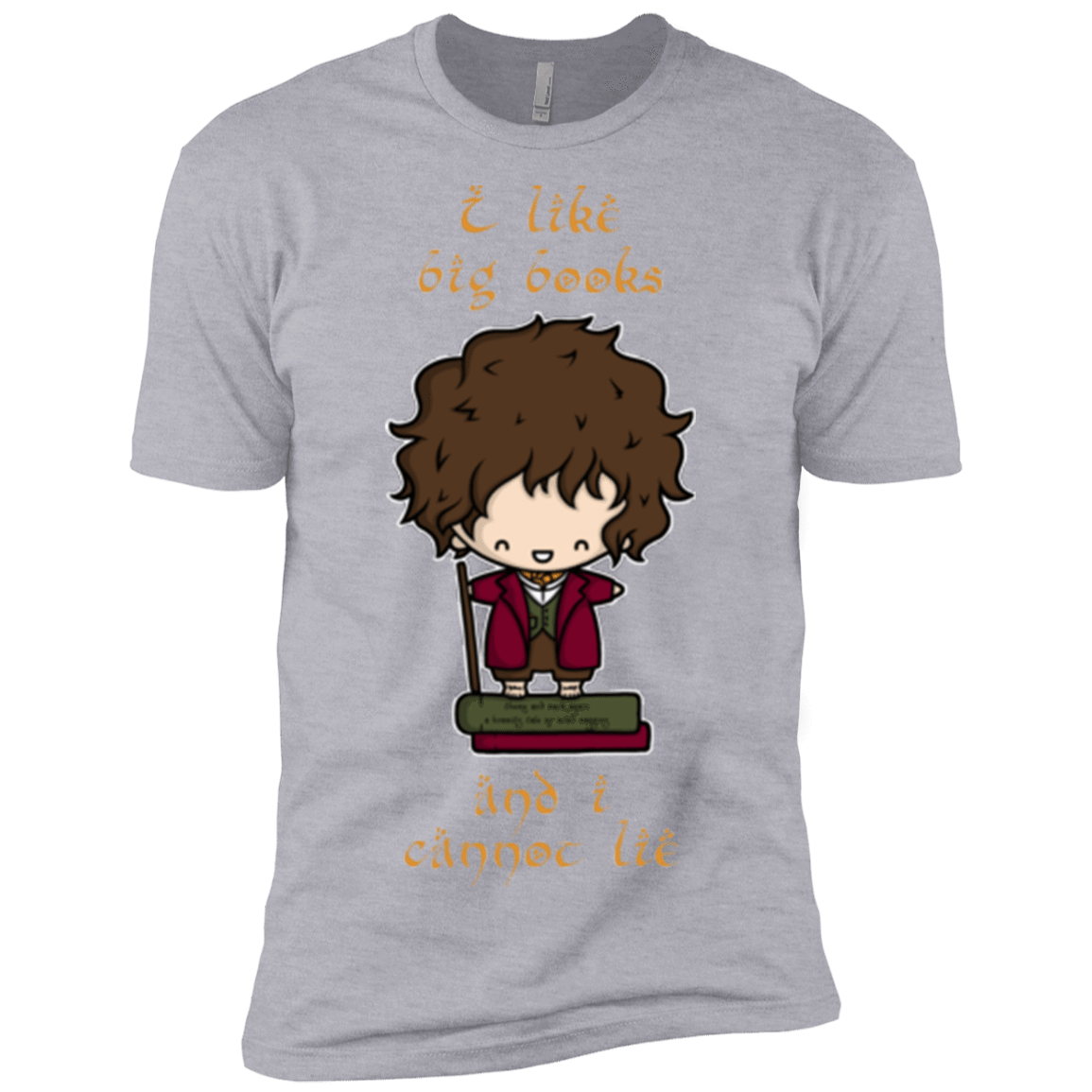 T-Shirts Heather Grey / X-Small I Like Big Books Men's Premium T-Shirt