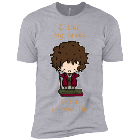 T-Shirts Heather Grey / X-Small I Like Big Books Men's Premium T-Shirt