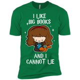T-Shirts Kelly Green / X-Small I Like Big Books Men's Premium T-Shirt