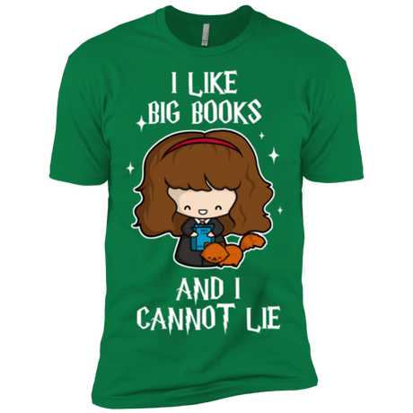 T-Shirts Kelly Green / X-Small I Like Big Books Men's Premium T-Shirt