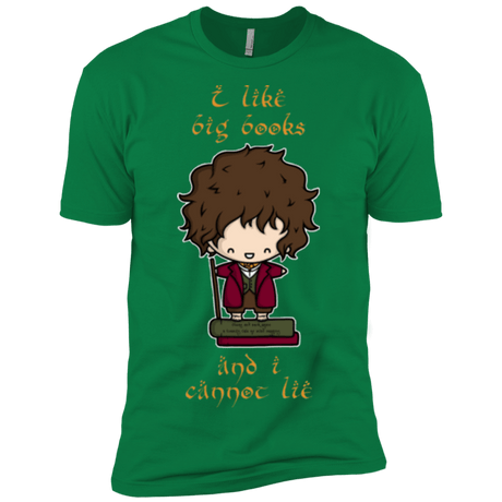 T-Shirts Kelly Green / X-Small I Like Big Books Men's Premium T-Shirt
