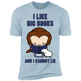 T-Shirts Light Blue / X-Small I Like Big Books Men's Premium T-Shirt