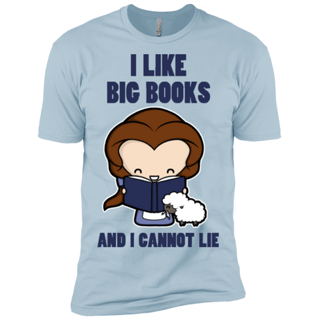 T-Shirts Light Blue / X-Small I Like Big Books Men's Premium T-Shirt