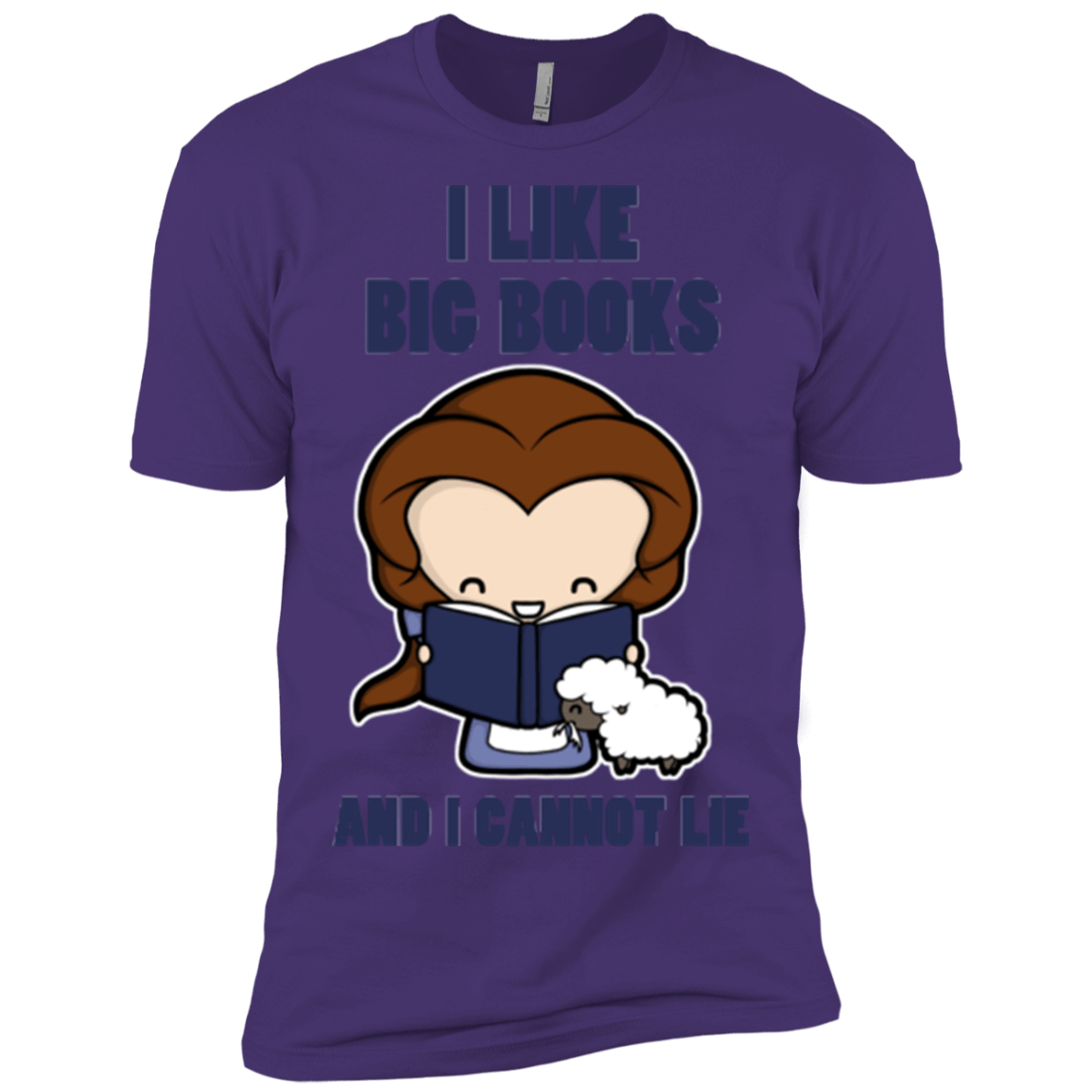 T-Shirts Purple / X-Small I Like Big Books Men's Premium T-Shirt