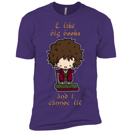 T-Shirts Purple / X-Small I Like Big Books Men's Premium T-Shirt