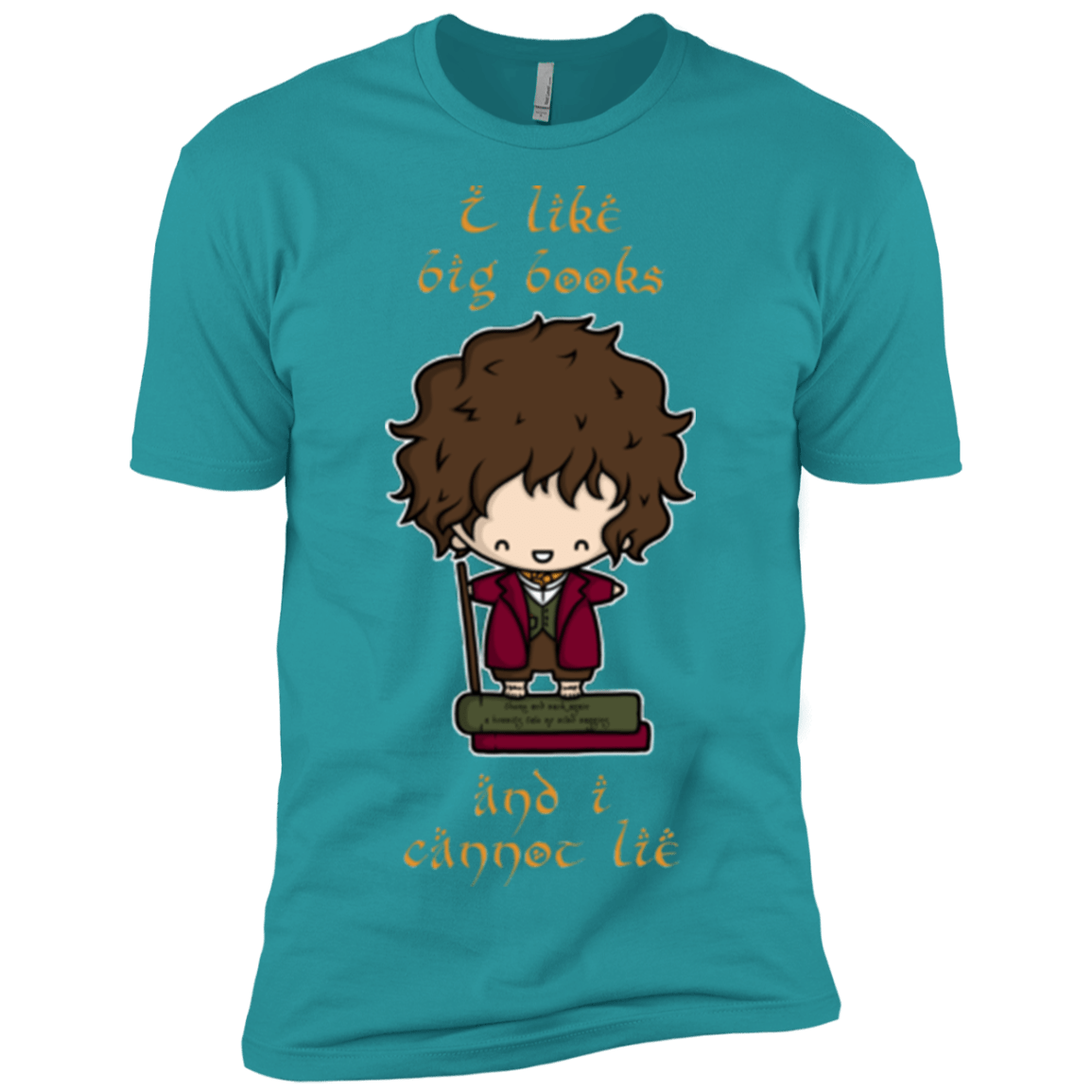 T-Shirts Tahiti Blue / X-Small I Like Big Books Men's Premium T-Shirt