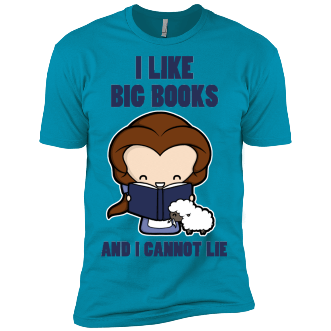 T-Shirts Turquoise / X-Small I Like Big Books Men's Premium T-Shirt