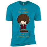 T-Shirts Turquoise / X-Small I Like Big Books Men's Premium T-Shirt