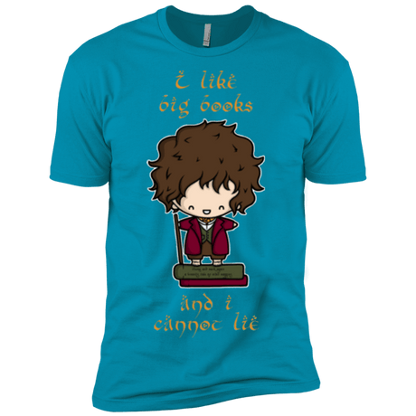 T-Shirts Turquoise / X-Small I Like Big Books Men's Premium T-Shirt