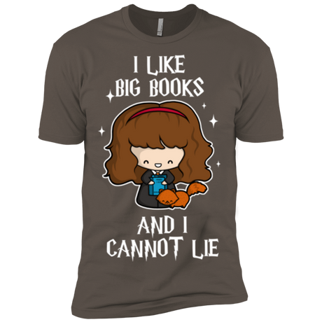 T-Shirts Warm Grey / X-Small I Like Big Books Men's Premium T-Shirt