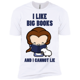 T-Shirts White / X-Small I Like Big Books Men's Premium T-Shirt