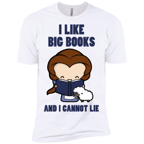 T-Shirts White / X-Small I Like Big Books Men's Premium T-Shirt
