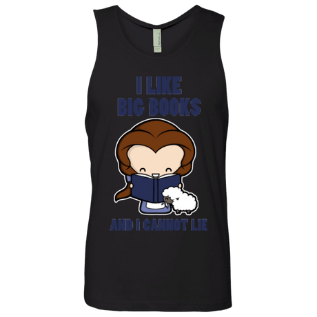 T-Shirts Black / Small I Like Big Books Men's Premium Tank Top