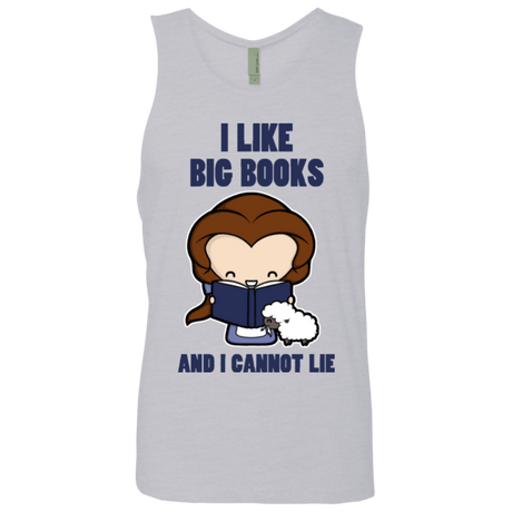 T-Shirts Heather Grey / Small I Like Big Books Men's Premium Tank Top