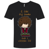 T-Shirts Black / X-Small I Like Big Books Men's Premium V-Neck
