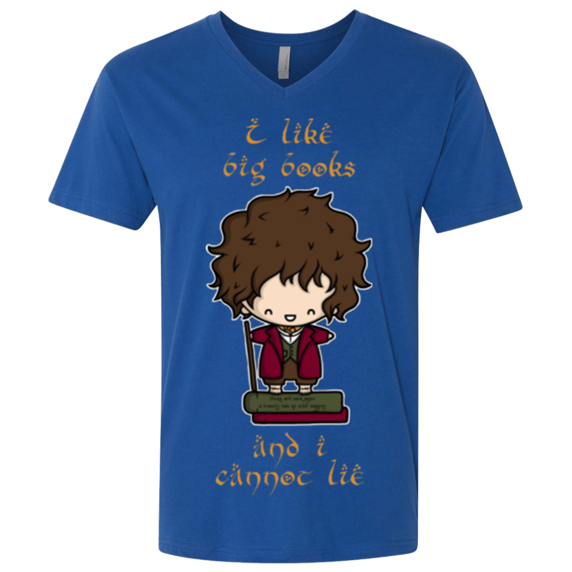 T-Shirts Royal / X-Small I Like Big Books Men's Premium V-Neck