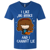 T-Shirts Royal / X-Small I Like Big Books Men's Premium V-Neck