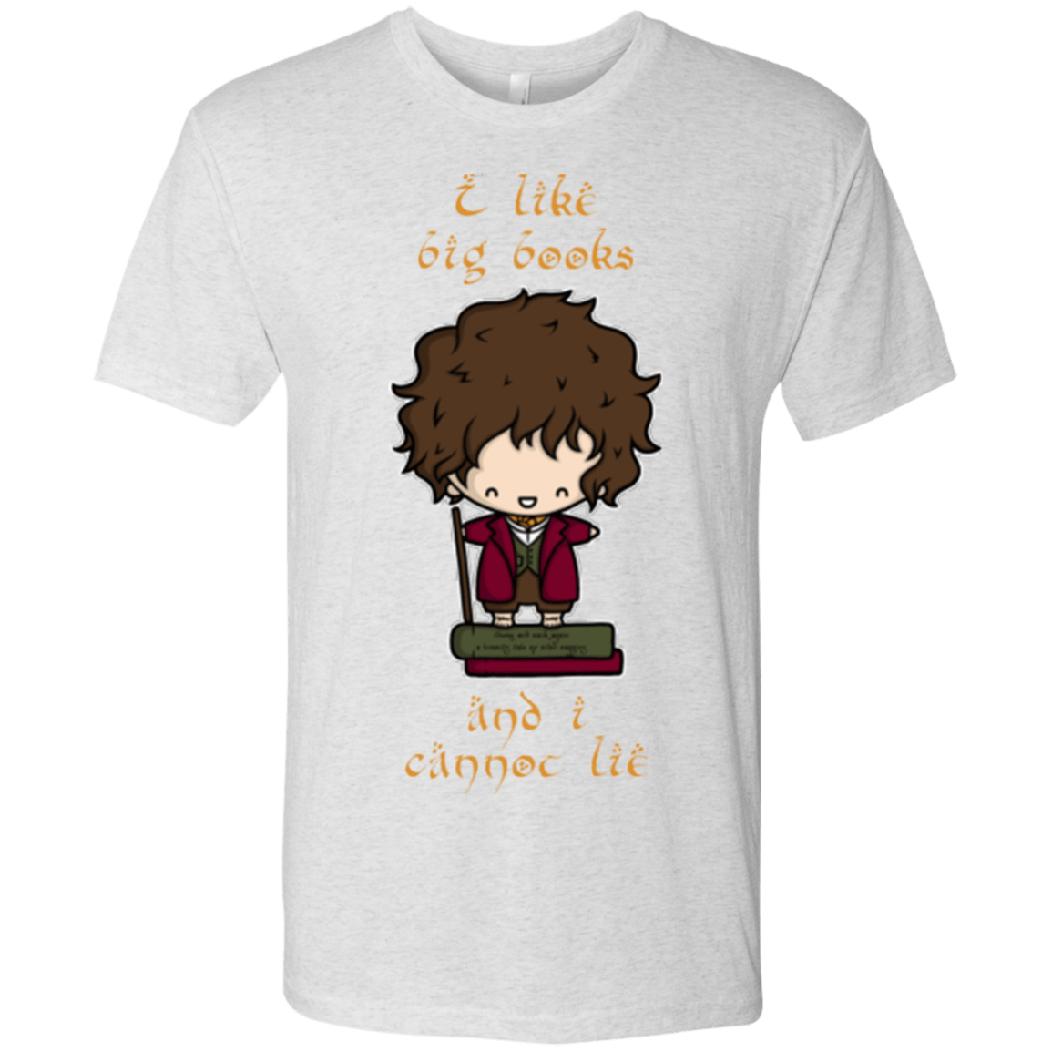 T-Shirts Heather White / Small I Like Big Books Men's Triblend T-Shirt
