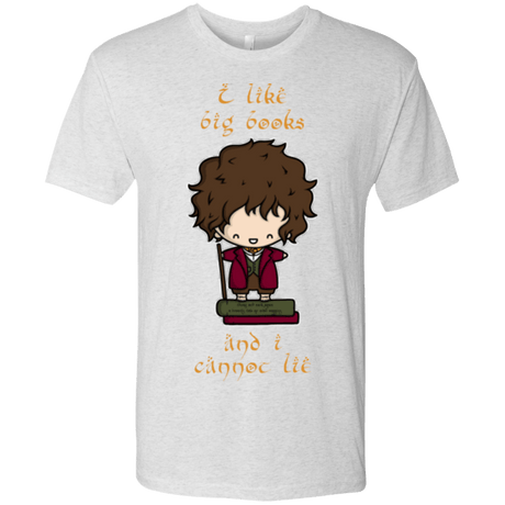 T-Shirts Heather White / Small I Like Big Books Men's Triblend T-Shirt