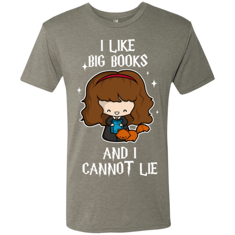 T-Shirts Venetian Grey / Small I Like Big Books Men's Triblend T-Shirt