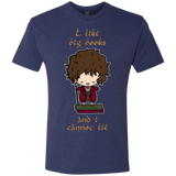 T-Shirts Vintage Navy / Small I Like Big Books Men's Triblend T-Shirt