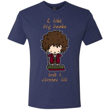 T-Shirts Vintage Navy / Small I Like Big Books Men's Triblend T-Shirt
