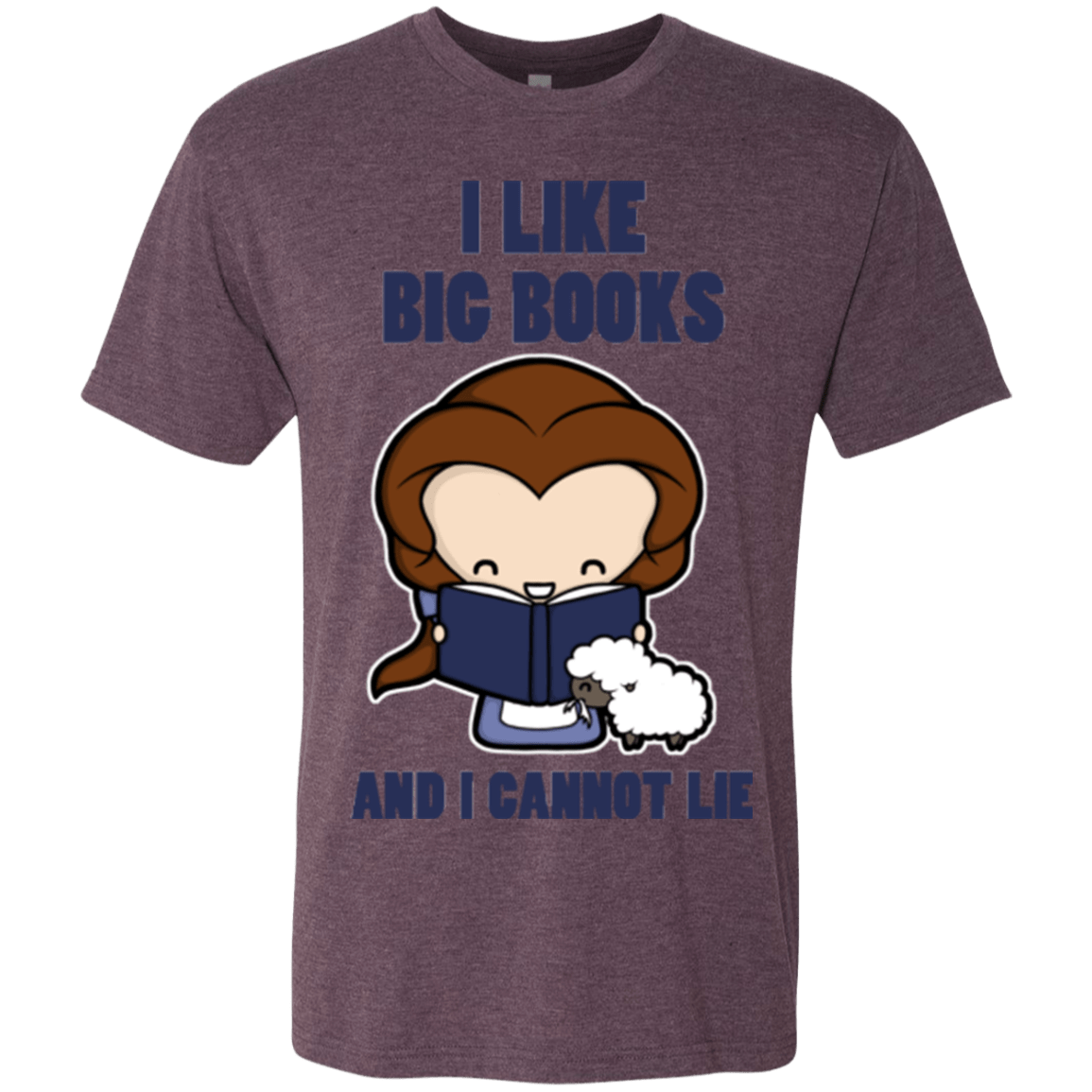 T-Shirts Vintage Purple / Small I Like Big Books Men's Triblend T-Shirt