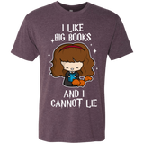 T-Shirts Vintage Purple / Small I Like Big Books Men's Triblend T-Shirt