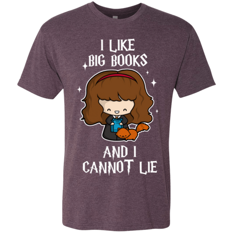 T-Shirts Vintage Purple / Small I Like Big Books Men's Triblend T-Shirt