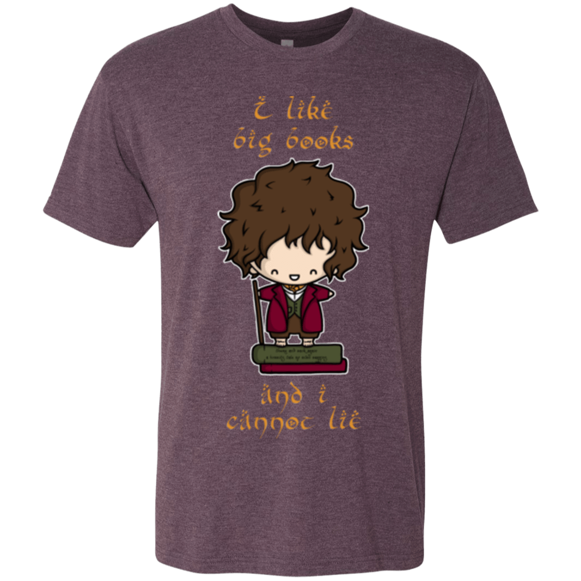 T-Shirts Vintage Purple / Small I Like Big Books Men's Triblend T-Shirt