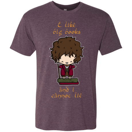 T-Shirts Vintage Purple / Small I Like Big Books Men's Triblend T-Shirt