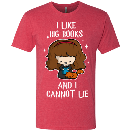 T-Shirts Vintage Red / Small I Like Big Books Men's Triblend T-Shirt