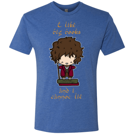 T-Shirts Vintage Royal / Small I Like Big Books Men's Triblend T-Shirt
