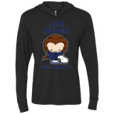 T-Shirts Vintage Black / X-Small I Like Big Books Triblend Long Sleeve Hoodie Tee