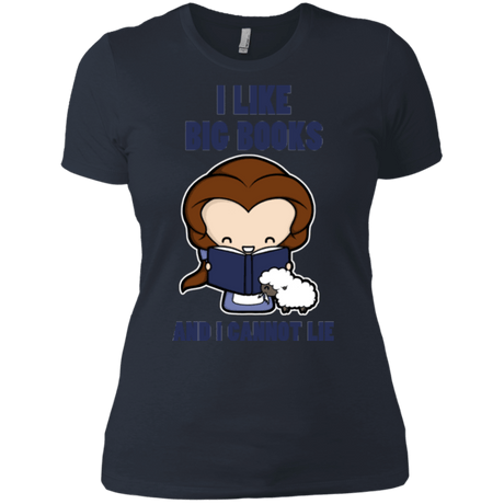 T-Shirts Indigo / X-Small I Like Big Books Women's Premium T-Shirt