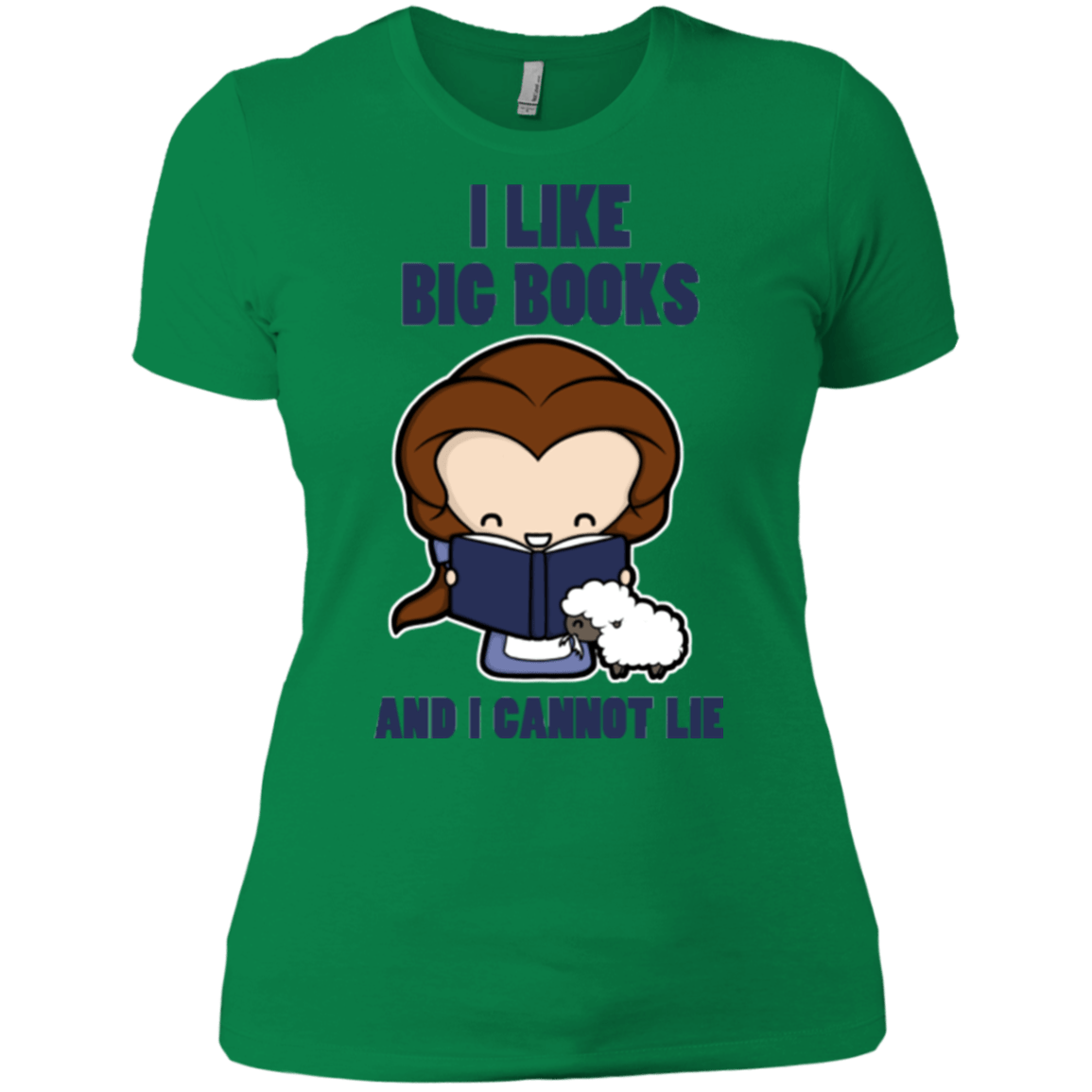 T-Shirts Kelly Green / X-Small I Like Big Books Women's Premium T-Shirt