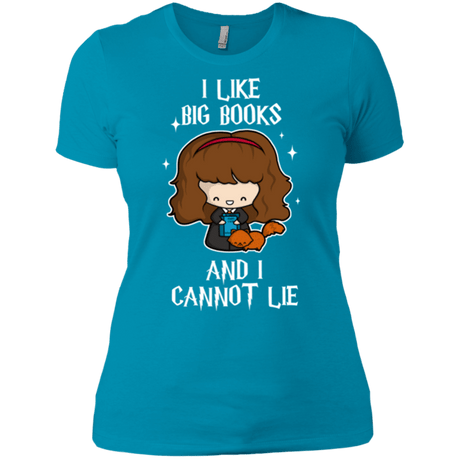 T-Shirts Turquoise / X-Small I Like Big Books Women's Premium T-Shirt