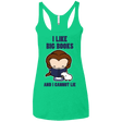 T-Shirts Envy / X-Small I Like Big Books Women's Triblend Racerback Tank