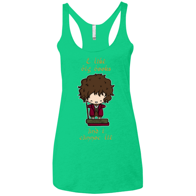 T-Shirts Envy / X-Small I Like Big Books Women's Triblend Racerback Tank