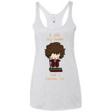 T-Shirts Heather White / X-Small I Like Big Books Women's Triblend Racerback Tank