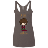 T-Shirts Macchiato / X-Small I Like Big Books Women's Triblend Racerback Tank