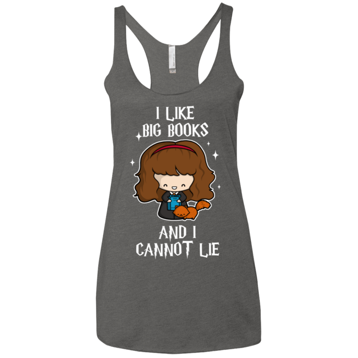 T-Shirts Premium Heather / X-Small I Like Big Books Women's Triblend Racerback Tank