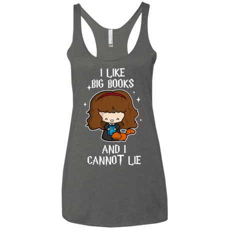 T-Shirts Premium Heather / X-Small I Like Big Books Women's Triblend Racerback Tank