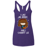 T-Shirts Purple / X-Small I Like Big Books Women's Triblend Racerback Tank